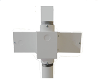 Utility Shelf Double Pole Mount with Receptacle (NB–12X10DPM-W) Utility Shelf Double Pole Mount with Receptacle (NB–12X10DPM-W)
